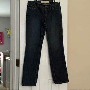 LOFT Dark Blue Straight Leg Jeans